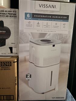 Vissani 6-Gallon Evaporative Humidifier open box