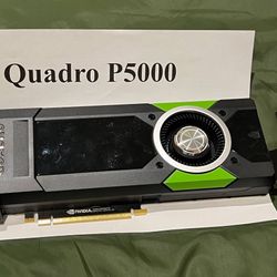 Nvidia Quadro P5000 16GB 256 Bit GDDR5X PCIe Graphics Video Card GPU