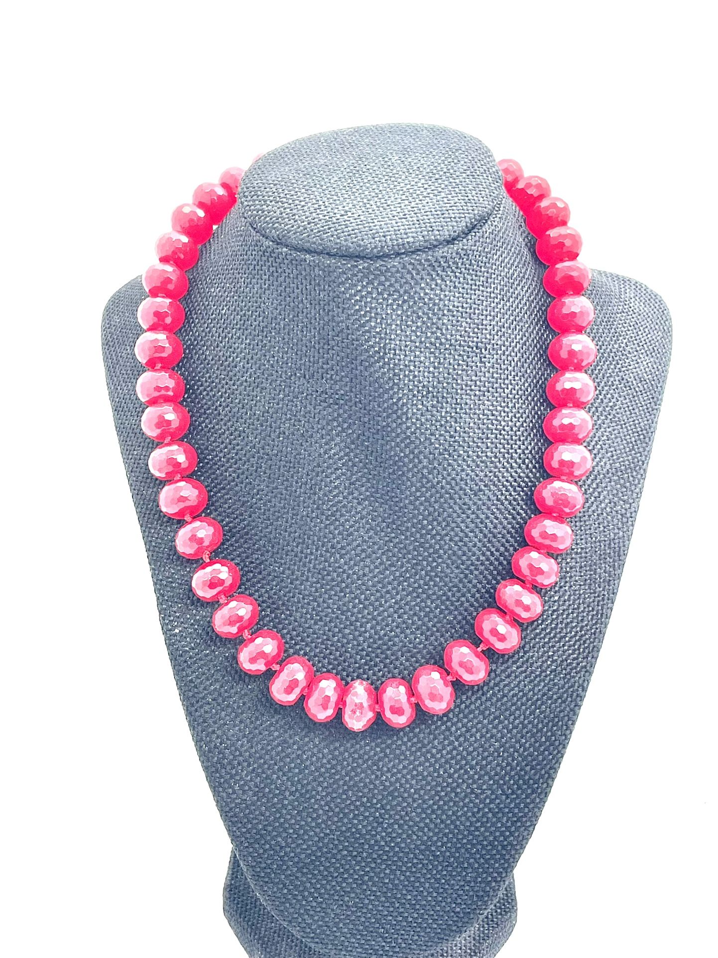 Watermelon Tourrmaline Necklace