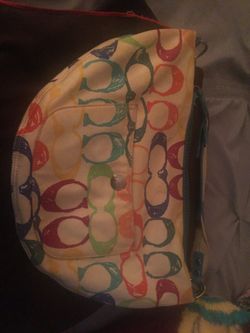Colorful Coach Hobo Bag
