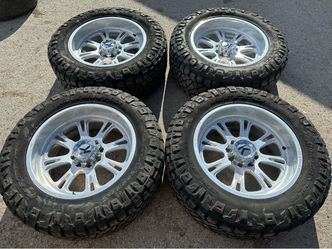 22x12 KG1 Forged Wheels And Nitto Tires 22” Rims 22 Rines 8 Lug 8x165.1 Bolt pattern 8x6.5 Dodge Ram 2500 Chevy Silverado Gmc Sierra American Force