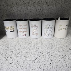 Tri-Coastal Design Makeup Brush Holder Organizer Cup Ceramic,$15.00 EACH.