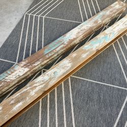 Rustic floating shelves, set of 2