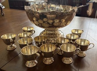Vintage Punch Bowl set