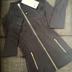 Lulu jacket with silver logo