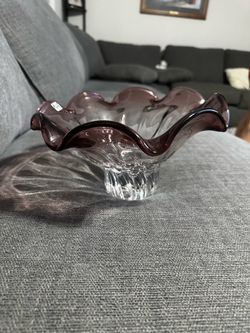 Blown glass bowl