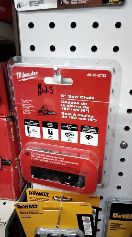 MILWAUKEE 6" SAW CHAIN