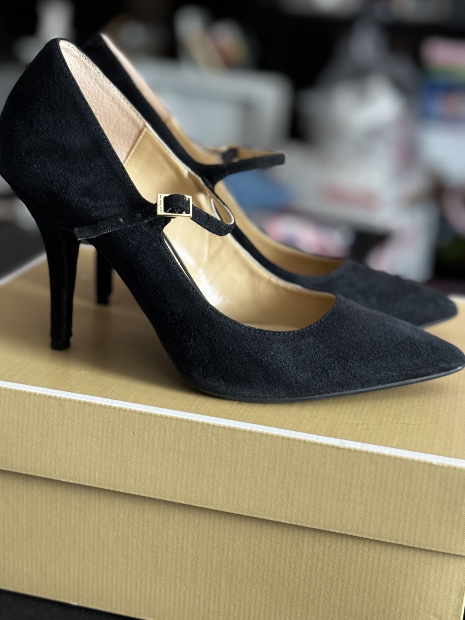 Michael Kors Claire Flex Mary Jane Black Suede Size 7 Women s shoes