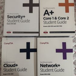 🔥 CompTIA A+ / Network+ / Security+ / Cloud+ Official Student Guides – Like New