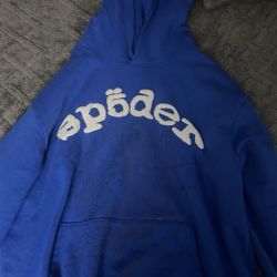 Sp5der Hoodie Blue 
