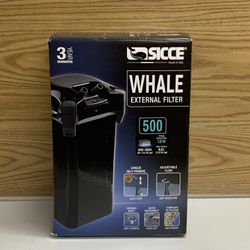 SICCE WHALE 500 AQUARIUM CANISTER FILTER (390 GPH)