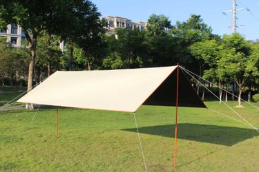 Large Waterproof Camping Tarp Shelter 3x5m Sunshade Awning for Outdoor Camping & Beach