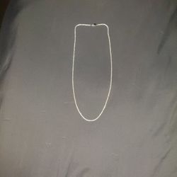 20 Inch Silver Encrusted Chain