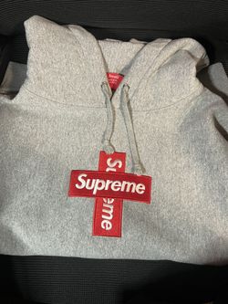 Supreme Box Logo Hoodie Grey Cross Small