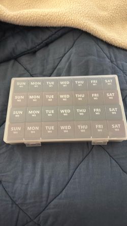 4 week daily medication organizer