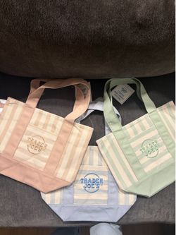 Trader Joe’s striped tote bags