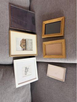 Photo frame bundle gallery wall mix of 4x6, matted to 5x7 8x10 and square 8x8 w 4x4 mat
