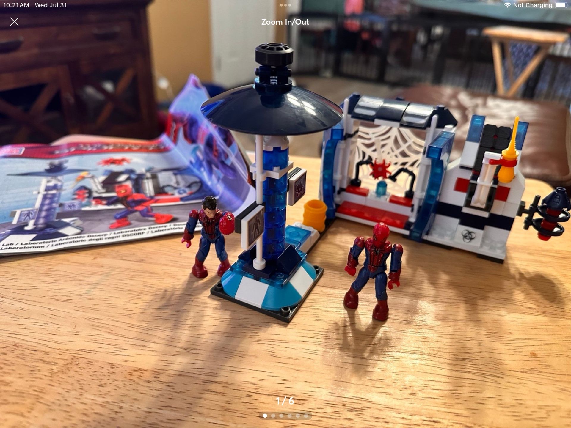 Mega Bloks The Amazing Spider-Man 91330 Oscorp Spider Lab 100% Complete