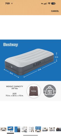 SleepLux Twin Air Mattress