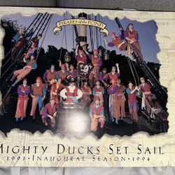 Mighty Ducks Set Sail 1993-1994 Inaugural Season RARE Poster