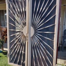 Security Metal Door.   Size.  60"Inches Wide X. 96"Inches. Tall.   Good Condition.   $ 450.   