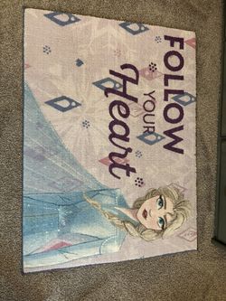 Girls Room Frozen Elsa Carpet Medium Size
