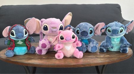 Disney Lilo & Stitch Plush Lot - Stitch & Angel ( Authentic Disney )