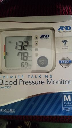 Talking blood pressure monitor