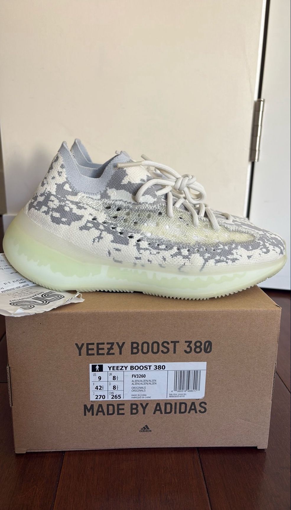 Adidas Yeezy 380 Alien DS 9us