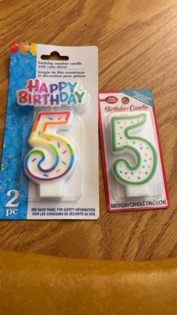 5th Birthday Candles