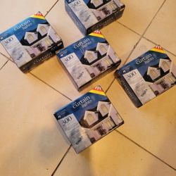 Christmas Lights 300 Piece Clear Curtain Lights Indoor Outdoor Light Set All-purpose Light Clips Holiday Decoration 