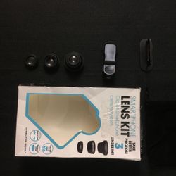 Smartphone Lens Kit ( Clip on Smartphone camera System) - 3 lenses in 1 -