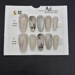 Press On Nails Size S Reusable Handmade