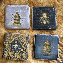 Vintage Shabby Chic Coasters &Stand