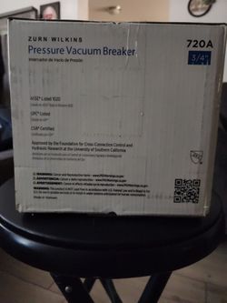 3/4" pressure vacuum braker