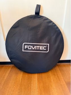 Fovitec 5x6.5ft Pop Up Reversible Backdrop Self Tape Blue Grey Twist Fold Flex