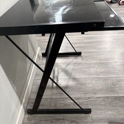 Glass desk