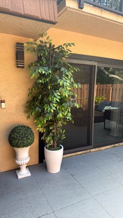 Tall Faux tree indoor artificial plant decor