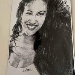 Hand Drawn Selena Art
