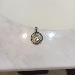 Black Diamond Praying Hands Charm 