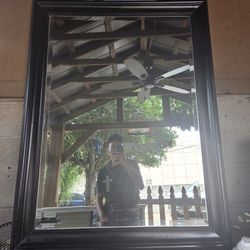 All Black Mirror Length 47&7/8 Width 36 7/8