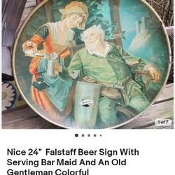 24" Falstaff Beer Collector's Sign