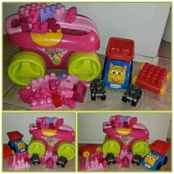 XL LOT TODDLER CHILD CHILDREN KID PLAY LEGO DUPLO BUILDING BLOCKS PLAYSET CAR DUMP TRUCK WAGON