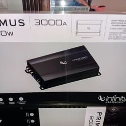 Infinity Primus 600 Watt 2 Channell Amplifier Brand New In The Box