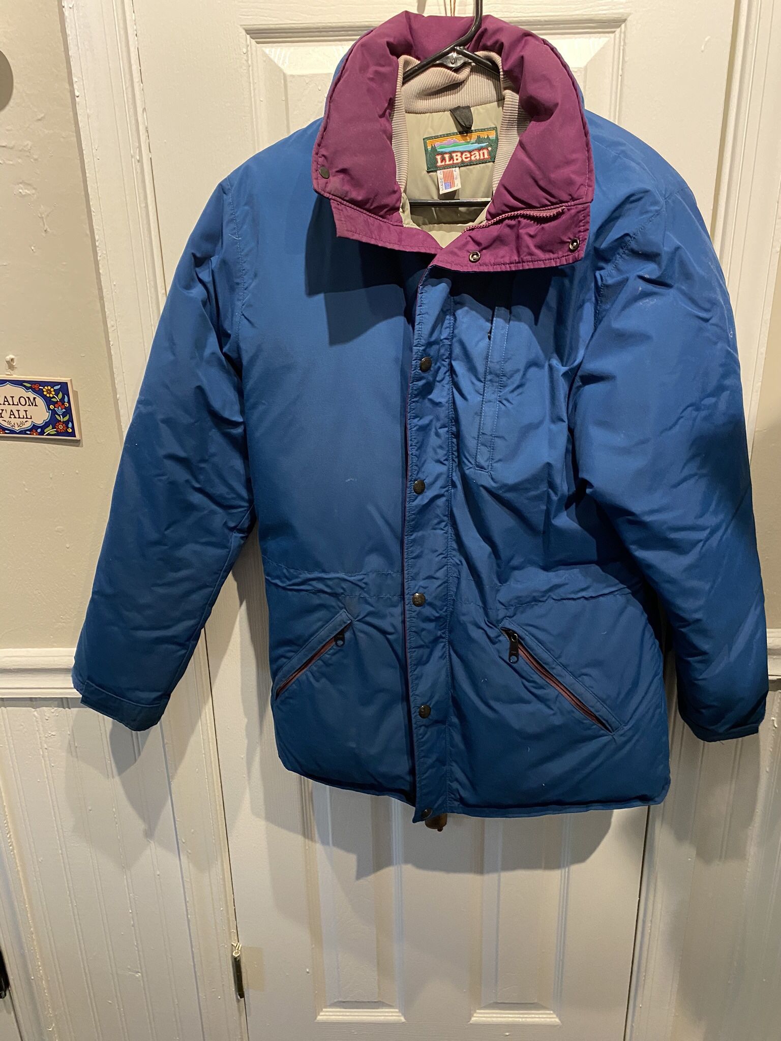 LL Bean Womans Medium Goose Down Parka
