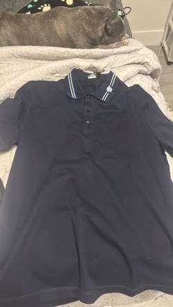 Men’s blue Versace shirt