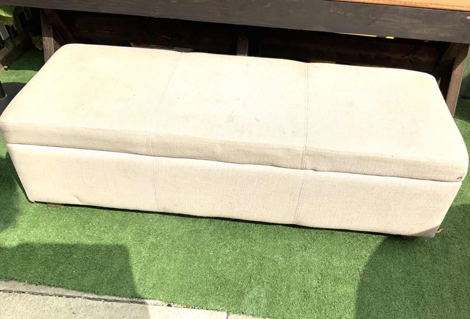 Storage bench ottoman