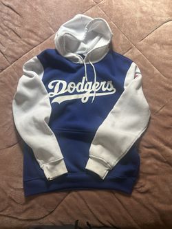 Los  Angeles Dodgers MLB vintage blue and white hoodie 