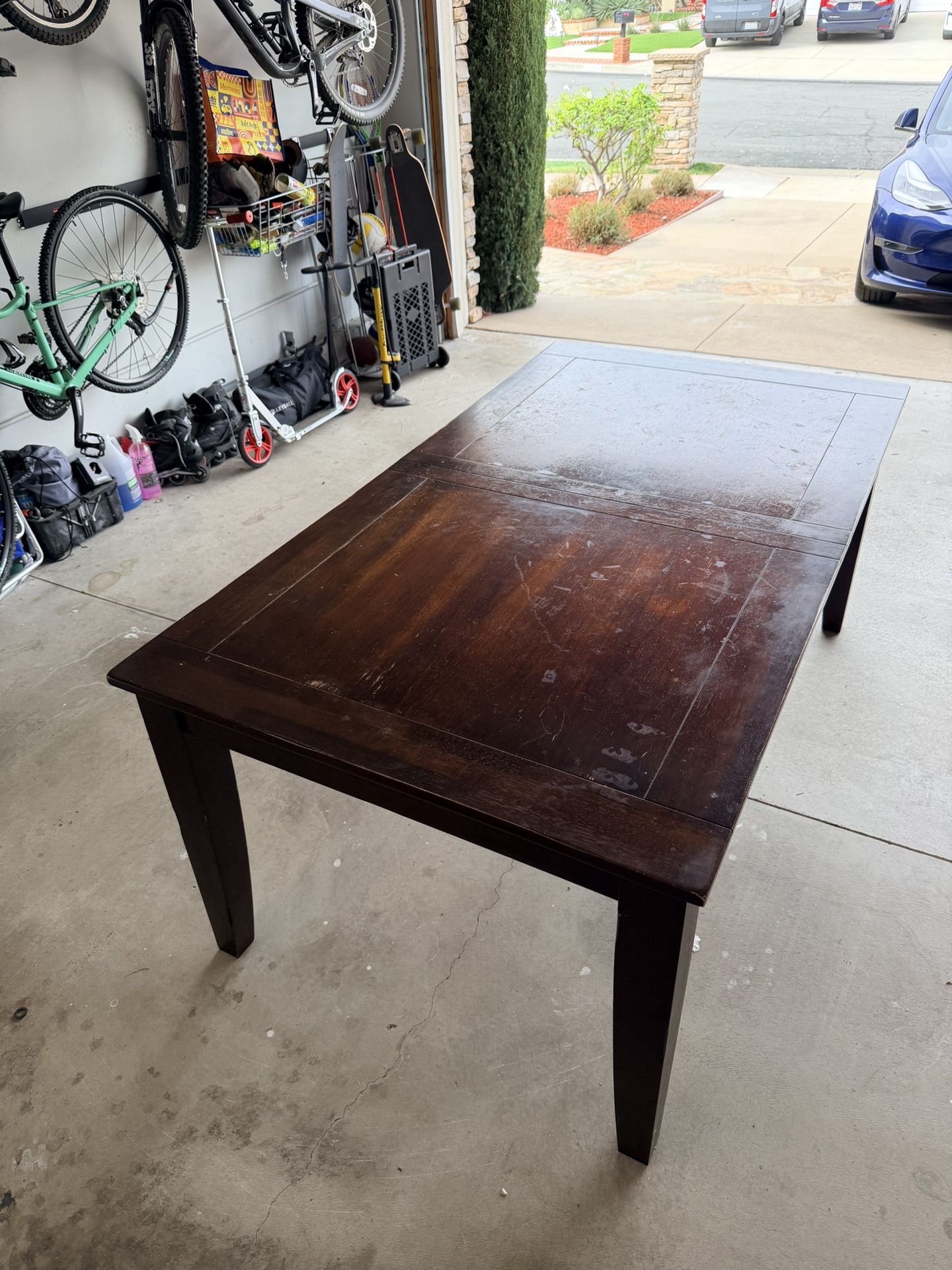 Solid Wood Dining Table w/extension