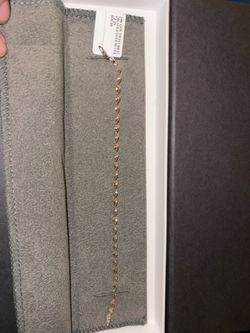 Gold over silver & silver twisted bracelet